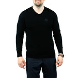 Black V-neck Sweater