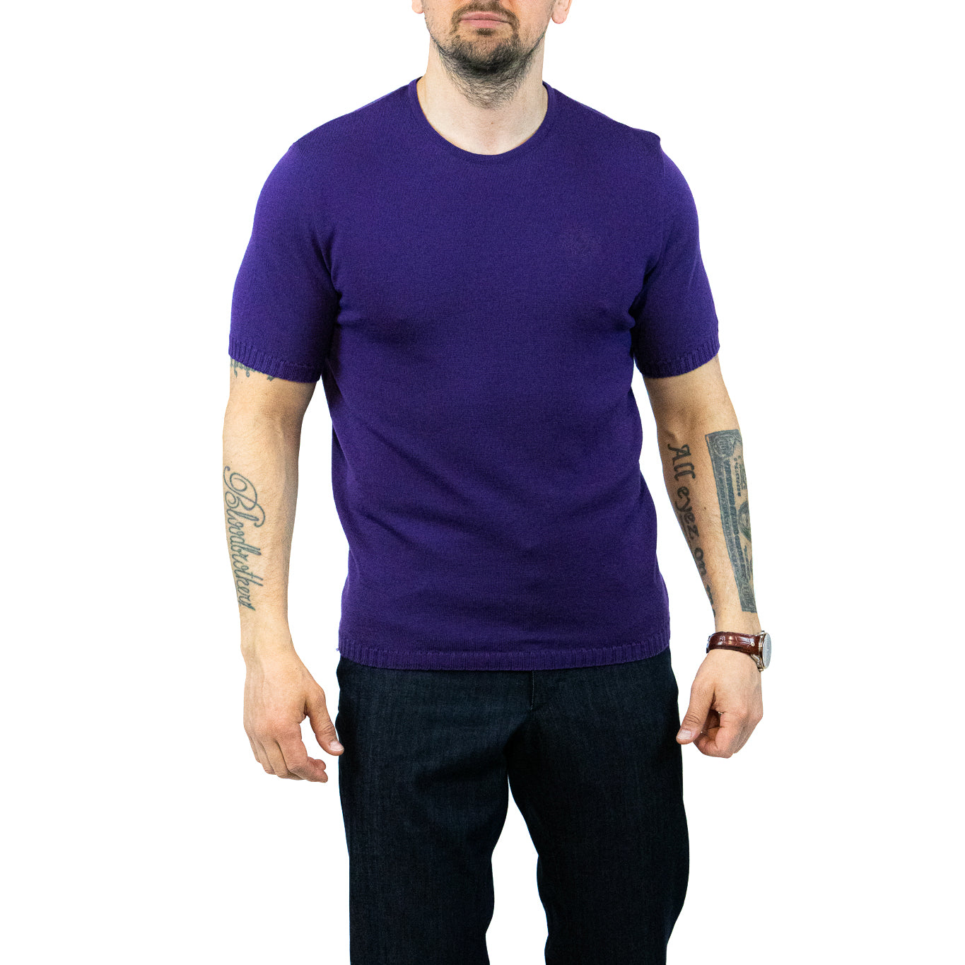 Purple O-neck T-Shirt