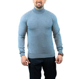 Grey High-Neck Sweater