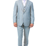 3-Piece Gray Suit with stripes, Ariston