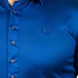 Dark Blue Long-sleeved Polo Shirt, Ariston