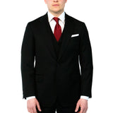 3-Piece Black Suit with red lining, Reda 1865