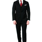 3-Piece Black Suit with red lining, Reda 1865