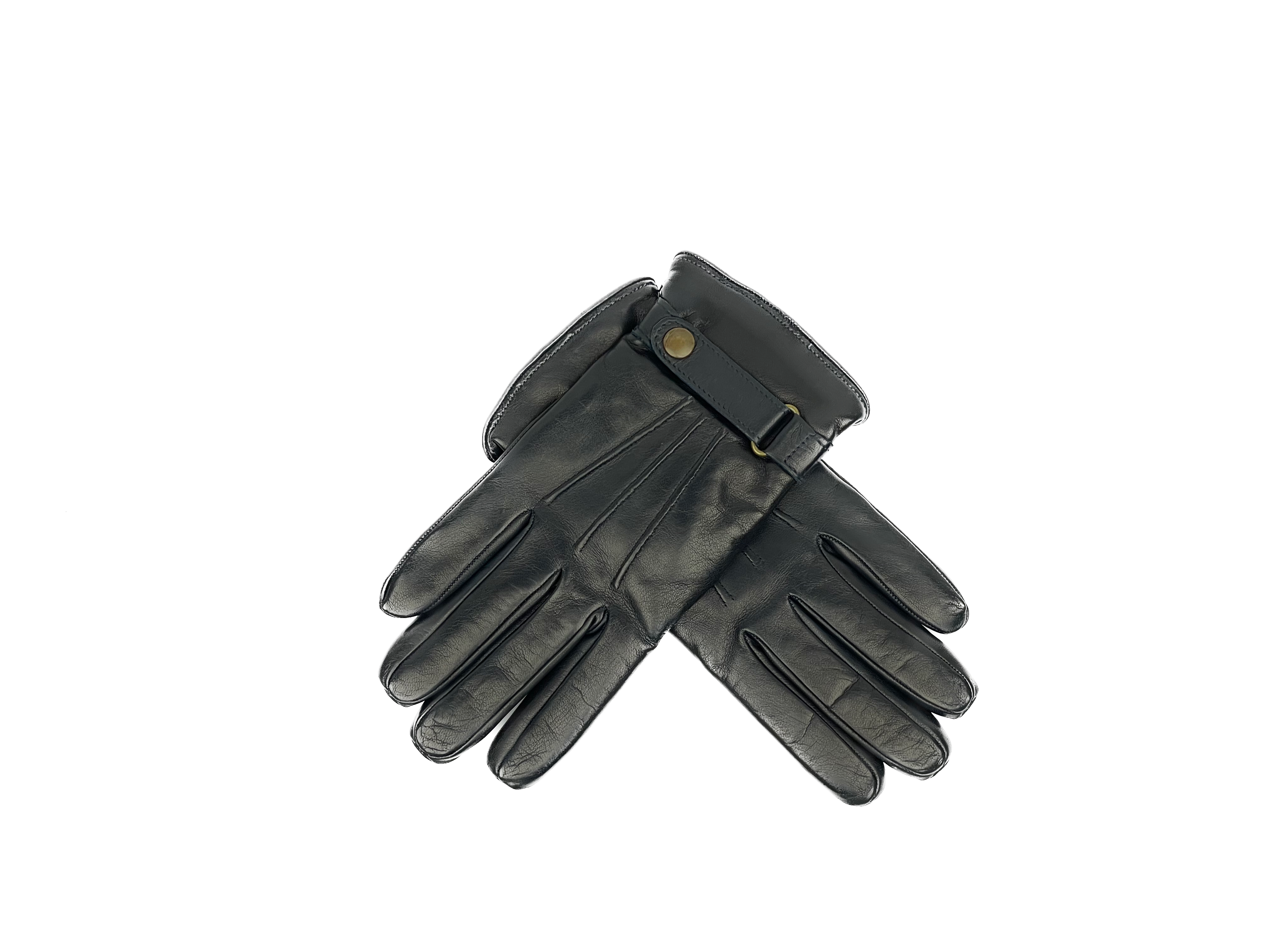 Lambskin gloves with strap