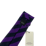 Black & Purple Striped Tie