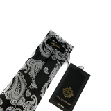 Black & Silver Patterned Tie
