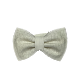 White Textured Bow Tie