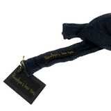 Navy Blue Textured Bow Tie